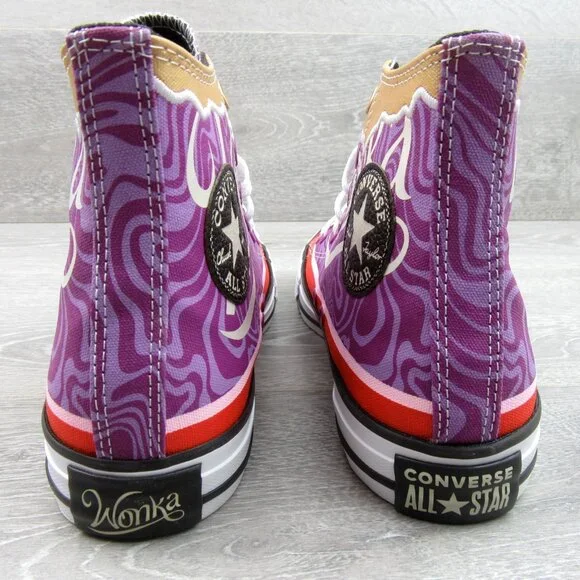 Converse x Wonka CTAS HI Women's Size 8 Pixel Purple White Sneakers NEW - Picture 8 of 14